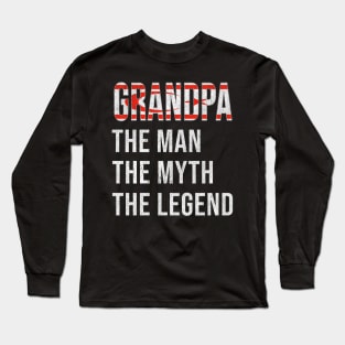 Grand Father Turkish Cypriot Grandpa The Man The Myth The Legend - Gift for Turkish Cypriot Dad With Roots From  Northen Cyprus Long Sleeve T-Shirt